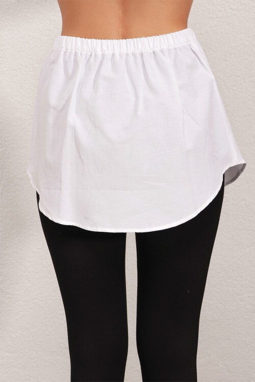 Merterium 1888 Sweatshirt Kazak Altı Gömlek Etek - Beyaz