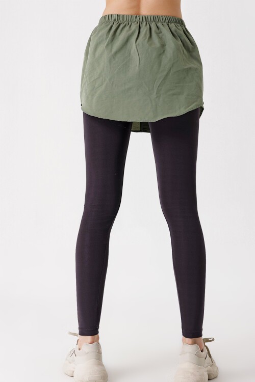 Merterium 1888 Sweatshirt Ve Kazak Altı Gömlek Etek - Haki