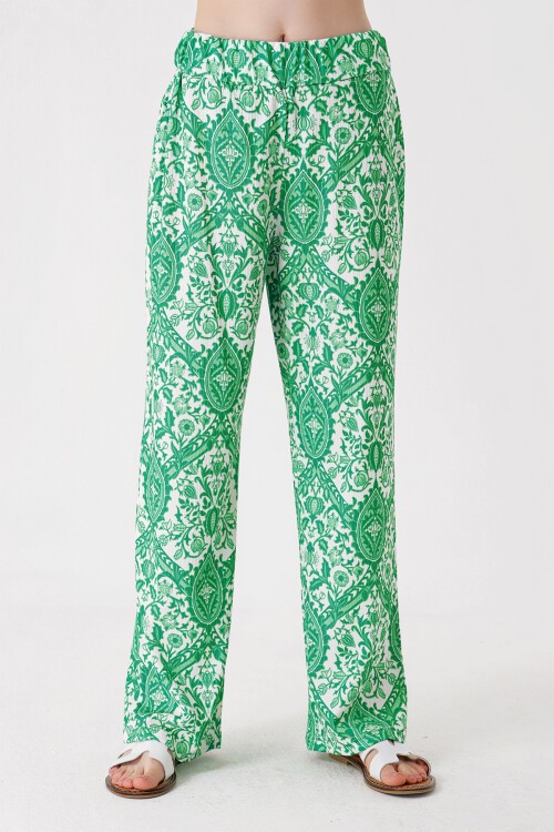 Merterium 6543 Örme Pantolon - E.Yeşil