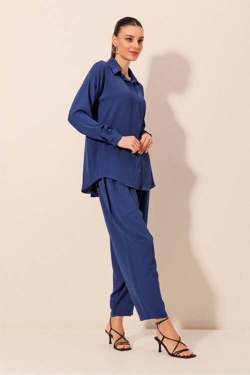 Merterium 6593 Oversize İkili Takım - Saks