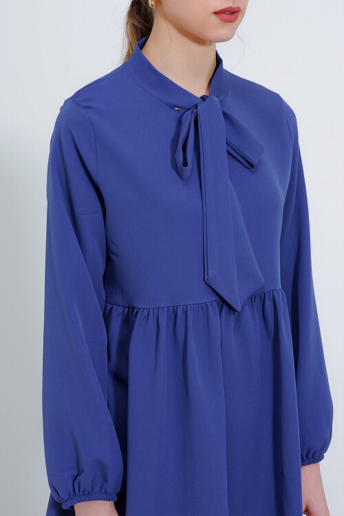 Merterium Kadın İndigo Örme Pantolon Tunik Alt Üst Takım 6654