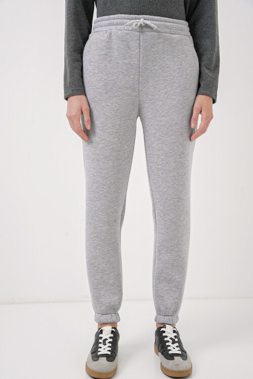 Merterium 55450 Üç İplik Eşofman Altı - Gri