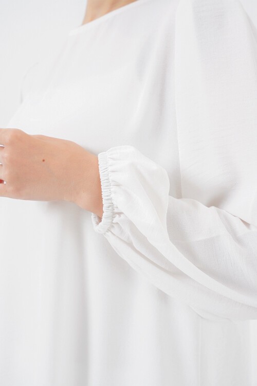 Merterium Ayrobin Tunik Pantolon Alt Üst Takım 6712 - Beyaz