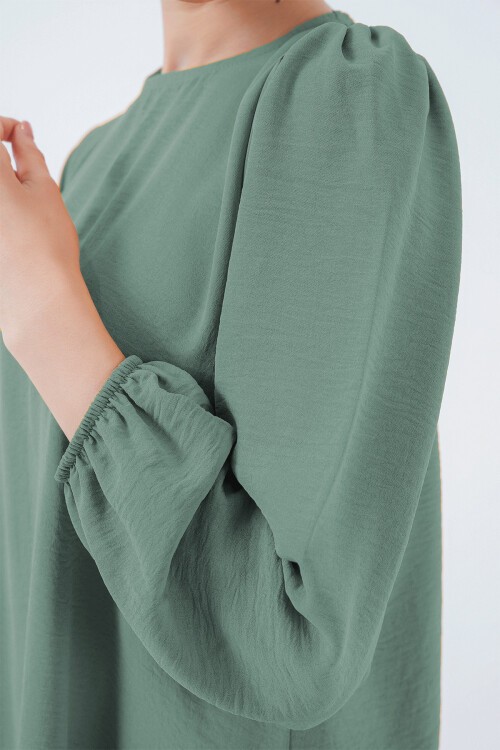 Merterium Ayrobin Tunik Pantolon Alt Üst Takım 6712 - Çağla Yeşili