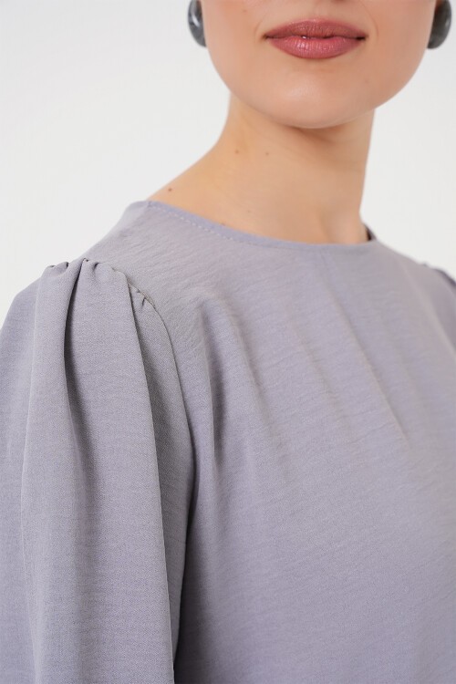 Merterium Ayrobin Tunik Pantolon Alt Üst Takım 6712 - Gri