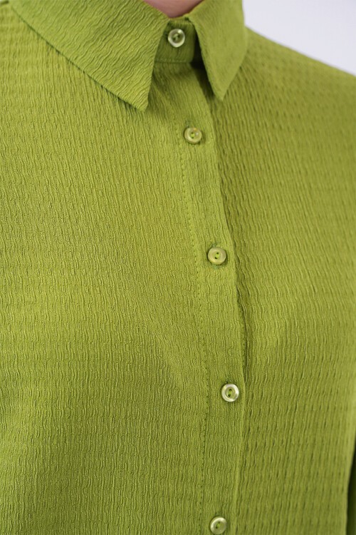 Merterium Kadın Örme Tesettür Alt Üst Takım 6711 - E.Yeşil