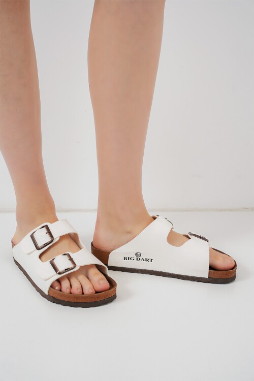 Merterium Unisex Ortopedik Terlik 010182 - Beyaz