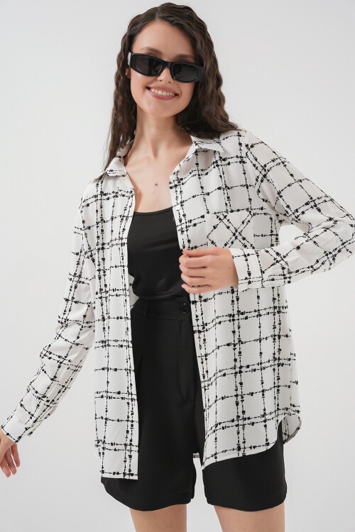 Merterium 3639 TEK CEPLİ GÖMLEK - A.Beyaz