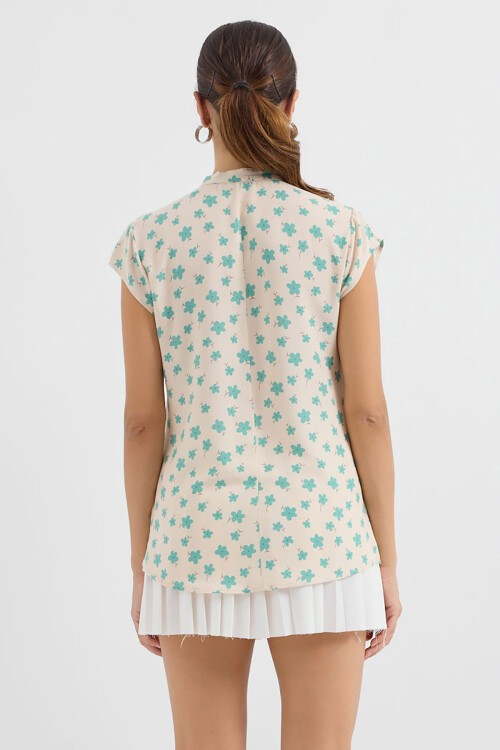 Merterium 3711 Yarım Kol Gömlek - A.Yeşil