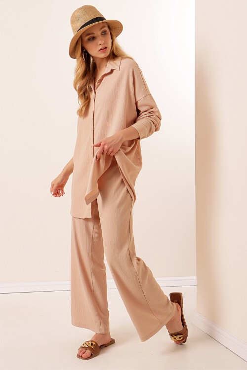 Merterium 5858 Örme İkili Takım - Bisküvi