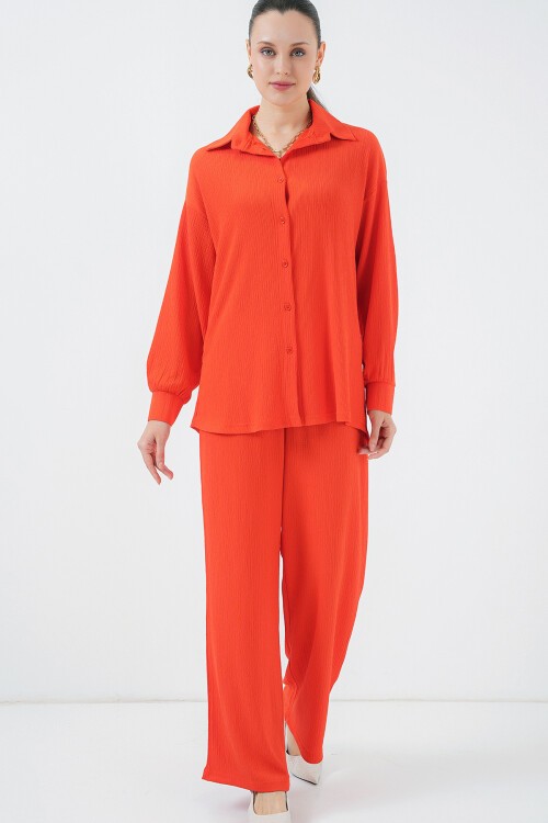 Merterium 5858 Örme İkili Takım - Turuncu