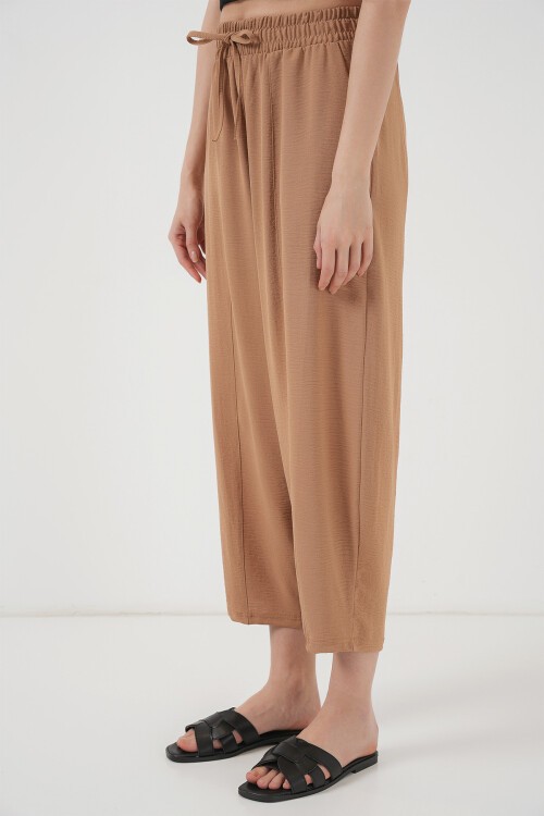 Merterium 6591 Dokuma Şalvar Pantolon - Camel