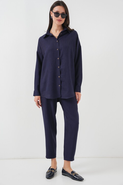 Merterium 6622 Keten İkili Takım - Lacivert