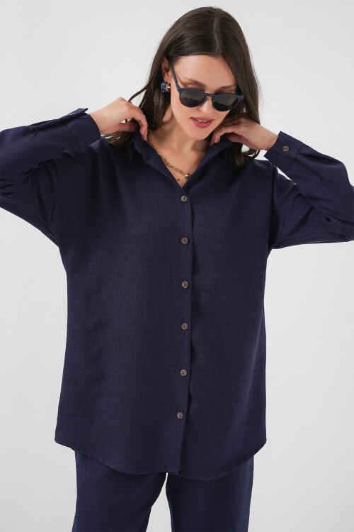 Merterium 6622 Keten İkili Takım - Lacivert