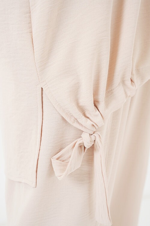 6682 Tunik Pantolon İkili Takım - Krem