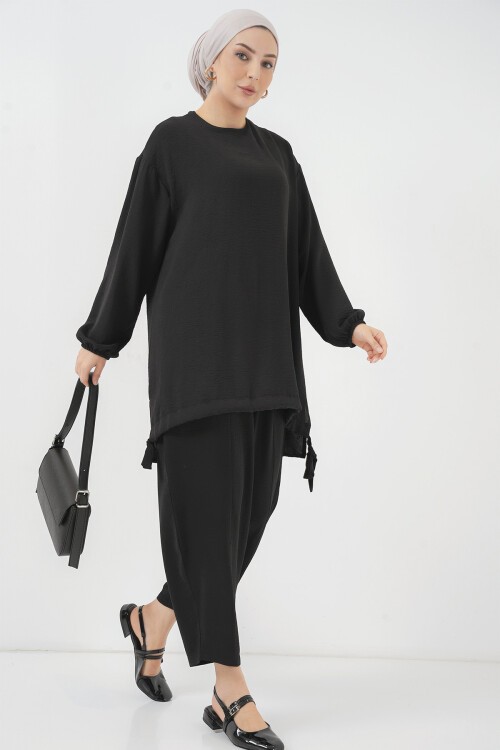 6682 Tunik Pantolon İkili Takım - Siyah