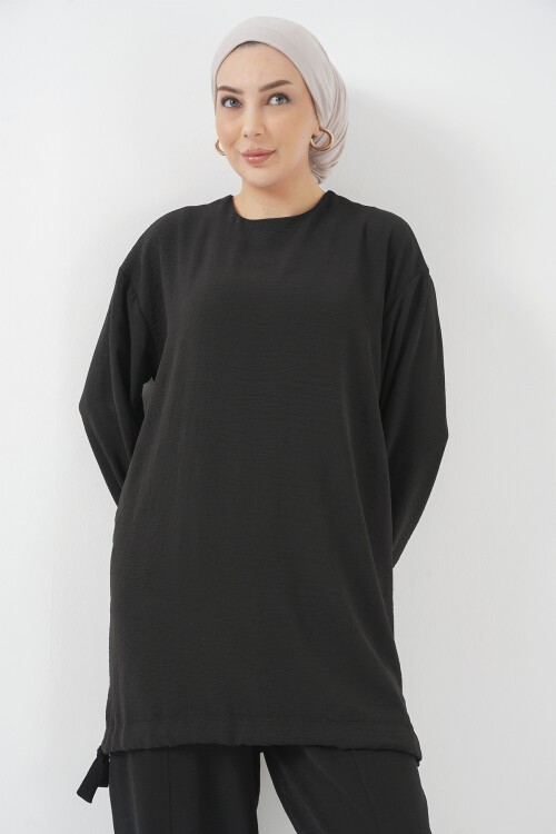 6682 Tunik Pantolon İkili Takım - Siyah