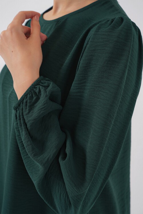 Ayrobin Tunik Pantolon Alt Üst Takım 6712 - Zümrüt Yeşili