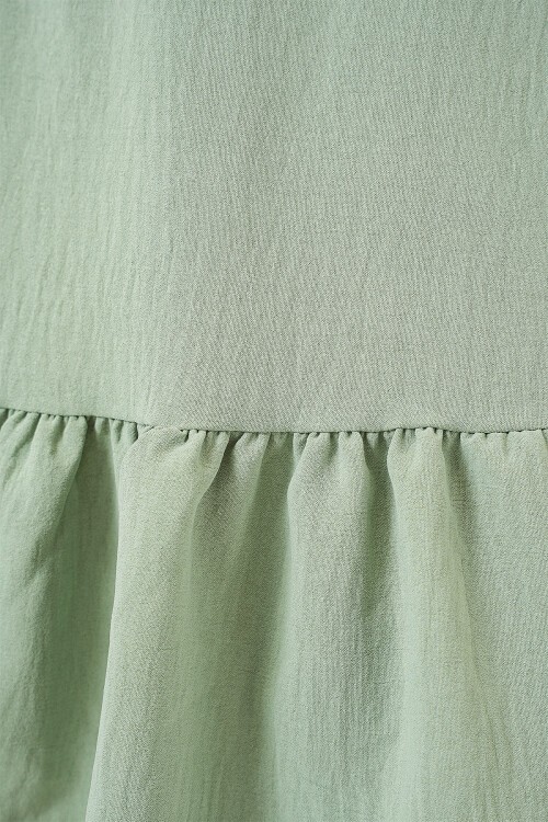 Merterium Kadın Ayrobin Mini Etek 8054 - Mint