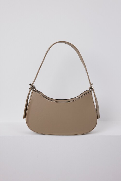 Kadın Bej Düz Baget Çanta 010167