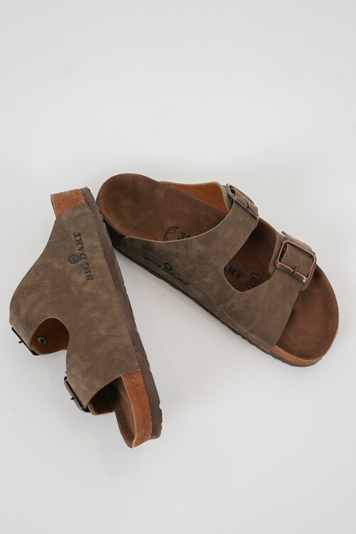 Merterium Unisex Ortopedik Terlik 010182 - Vizon