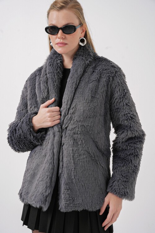 9088 Peluş Kaban - Antrasit