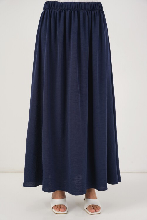 Kadın Ayrobin Kimono Etek İkili Takım 8047 - Lacivert