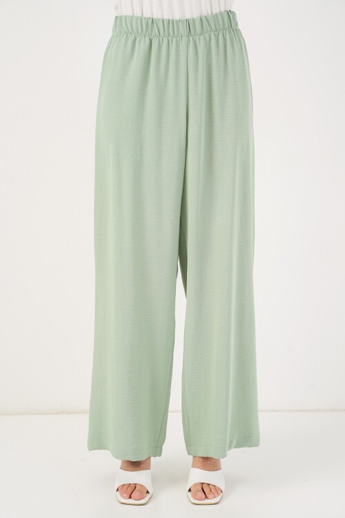 Kadın Önü Bağcıklı Tunik Pantolon İkili Takım 6744 - Mint