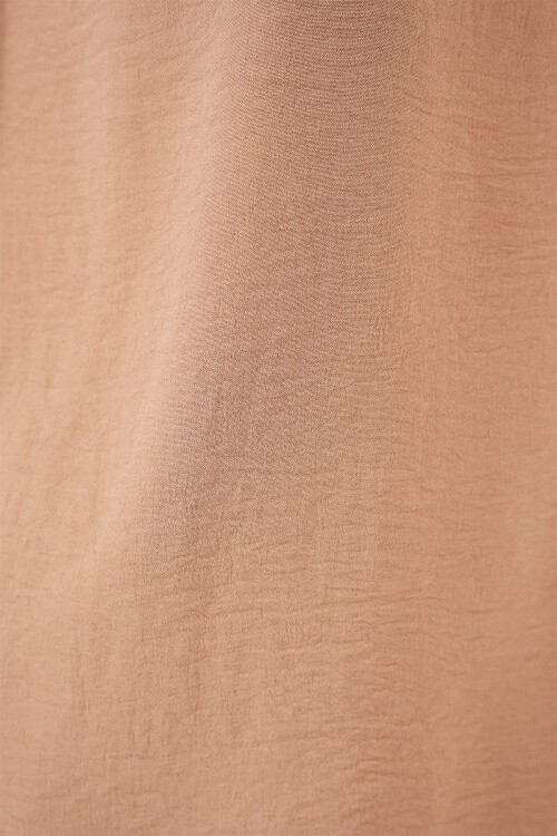 V Yaka Sıfır Kol Bluz 950 - Bisküvi