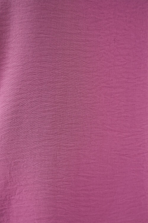 V Yaka Sıfır Kol Bluz 950 - Koyu Lila