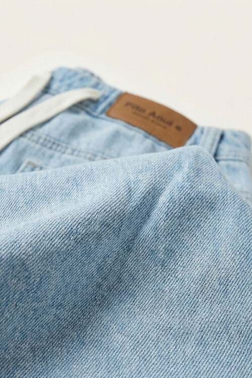 Erkek Rahat Kesim Baggy Jean Pantolon 30076 - Mavi