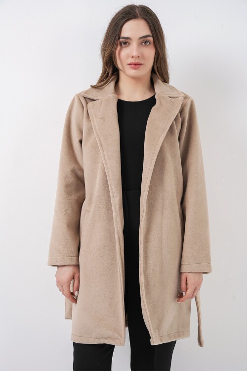 Kadın Kuşaklı Kaban 9171 - Bej