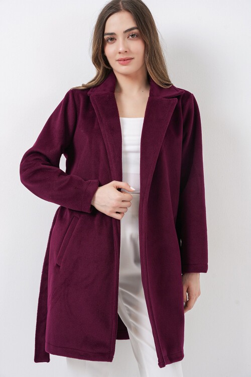 Kadın Kuşaklı Kaban 9171 - Bordo