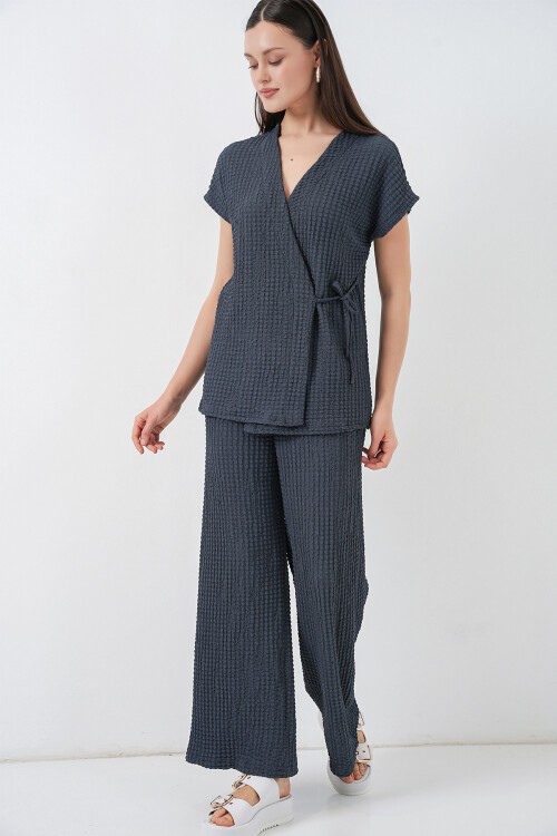 Kadın Örme İkili Takım 30064 - Antrasit