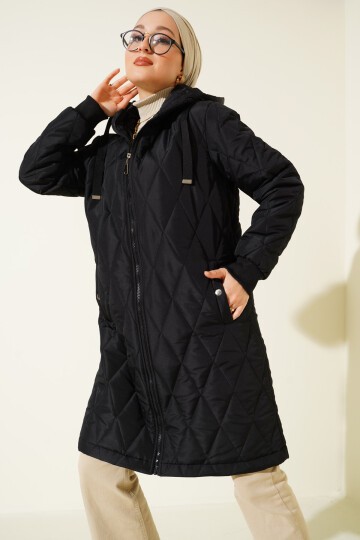 Merterium 5130 Salaş Şişme Mont - Siyah