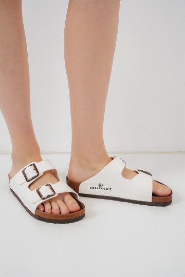 Merterium Unisex Ortopedik Terlik 010182 - Beyaz