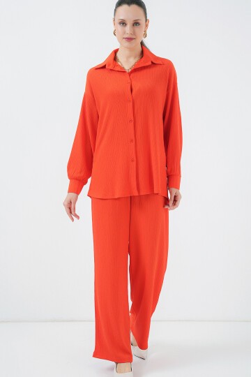 Merterium 5858 Örme İkili Takım - Turuncu