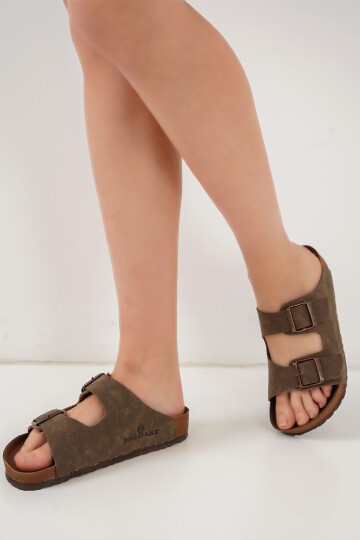 Merterium Unisex Ortopedik Terlik 010182 - Vizon