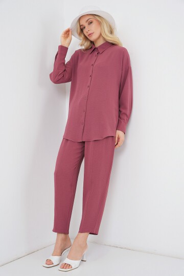 6593 Oversize İkili Takım - Gül Kurusu