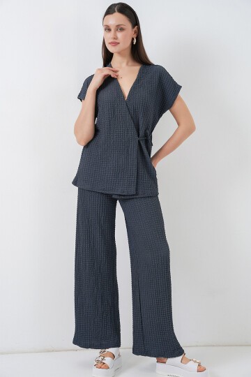 Kadın Örme İkili Takım 30064 - Antrasit