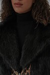 Merterium 6806 Suni Kürk Yelek - Siyah
