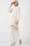 Merterium Ayrobin Tunik Pantolon Alt Üst Takım 6712 - Ekru