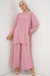 Merterium Ayrobin Tunik Pantolon Alt Üst Takım 6712 - Pudra