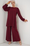 Merterium Ayrobin Tunik Pantolon Alt Üst Takım 6712 - Y.Bordo