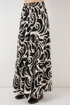 1898 Desenli Uzun Etek - C.Siyah