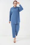 Merterium 6593 Oversize İkili Takım - İndigo
