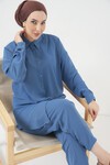 Merterium 6593 Oversize İkili Takım - İndigo