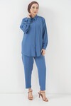 Merterium 6593 Oversize İkili Takım - İndigo