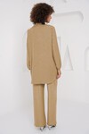 Merterium 6678 Keten Tunik Pantolon İkili Takım - Bisküvi