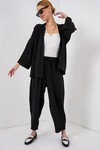 Kadın Kimono İkili Takım 6693 - Siyah